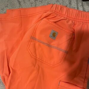 Orange Carhartt scrub pants